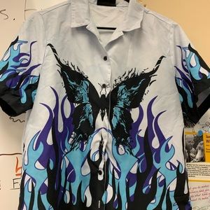 Zumiez butterfly button up
